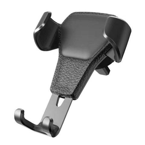Leather grain gravity mobile phone car holder -car charger