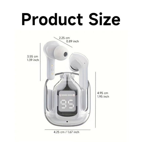 Bluetooth 5.3 Over-ear Headphones, Air31 True Wireless Stereo Hi-fi Sound Headphones, Nirkabel Headphones LED -Headphones