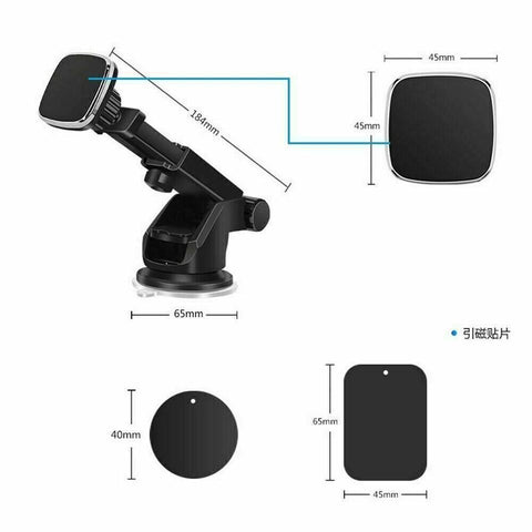 Car Bracket With Adjustable Strength Suction Cup -car charger