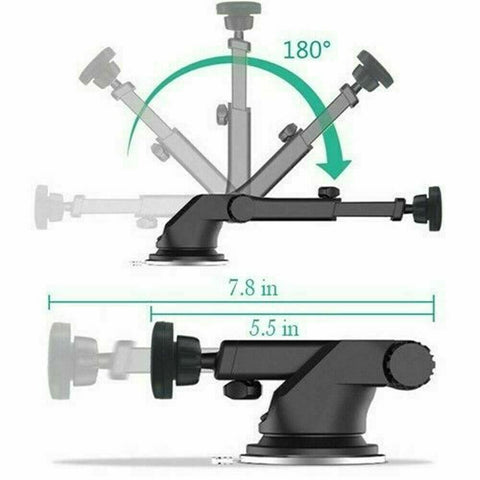 Car Bracket With Adjustable Strength Suction Cup -car charger