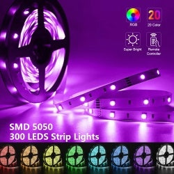 DC12V 1M 5M SMD 5050 RGB White Waterproof 300 LED Flexible  Tape Strip Light -smartlight
