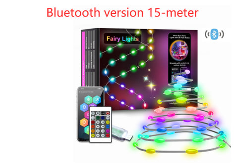 Smart Point Control Rubber-covered Wire Light Graffiti Wifi Control Magic Color Led Lighting Chain