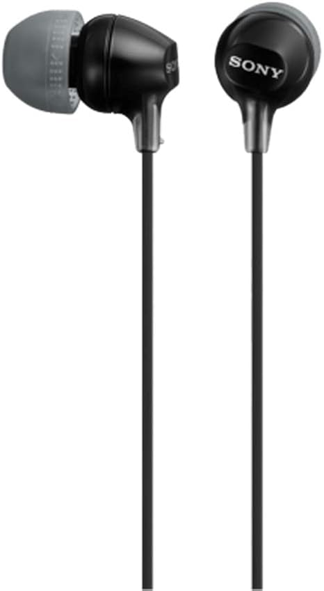MDREX15LP in-Ear Handsfree, Black, Model Number: MDREX15LP/B