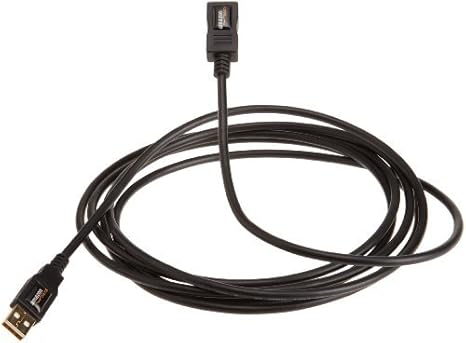 USB-A 2.0 Extension Cable, Male to Female, 480Mbps Transfer Speed, 9.8 Foot, Black