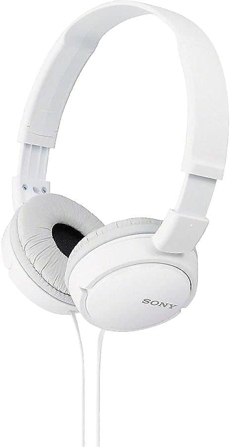 ZX Series Wired On-Ear Microphone, White MDR-ZX110