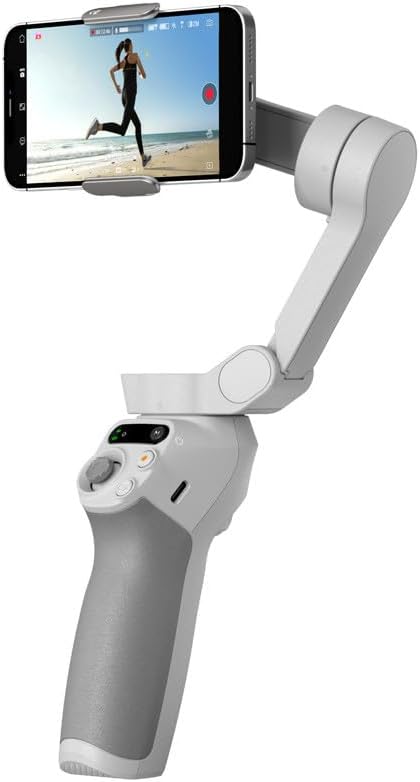 Mobile SE, 3-Axis Phone Gimbal for iPhone, Android, Built-in Tripod, Selfie Stick, Gimbal Stabilizer for iphone, Andriod, ActiveTrack 6.0, Vlogging Stabilizer for Youtube, TikTok, Travel