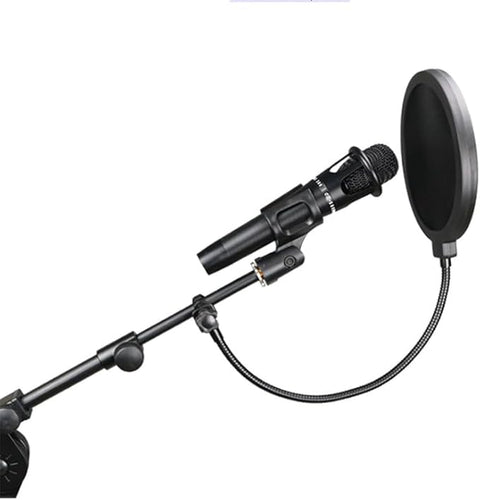 professional microphone windproof and spray proof cover, 6-inch double-layer windproof screen with flexible 360 ° gooseneck clip stabilizing arm, suitable for Blue Yeti and any other microphone (1)