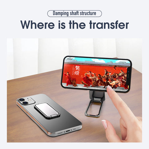 Foldable Mobile Phone Holder Ring Buckle Retractable Desktop CellPhone Stand Car Magnetic Bracket Office Accessories -car charger