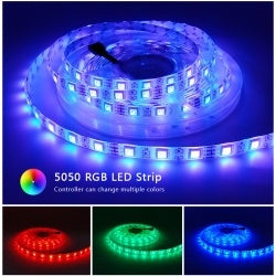 RGB 5050 Flexible Led Strip Lights SMD 12V DC -smartlight
