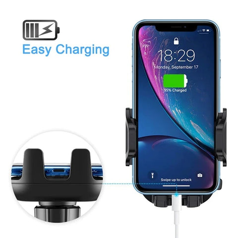 360Universal Mount Holder Car Stand Windshield For Mobile Cell Phone GPS -car charger