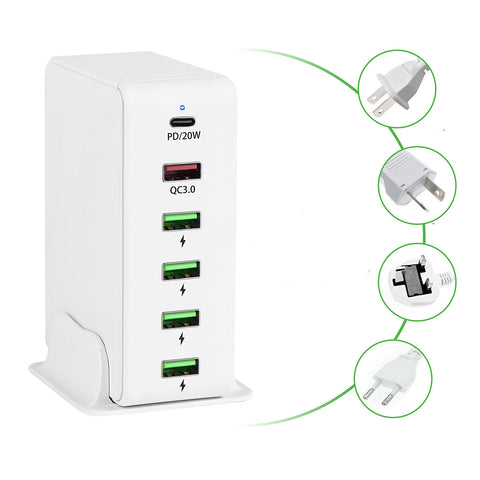 Multi Port USB Mobile Phone Charger