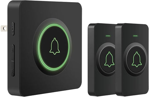 Wireless Doorbell over 1300 Feet Wireless Range, DB-21 Waterproof Door Bell Kit with 2 Buttons, 56 Melodies & 5 Volume Levels