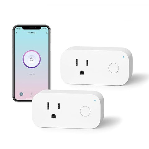 Bluetooth Smart Plug, Smart Outlet Work with Bluetooth Directly, Remote Control by App, No Hub Required, 2 Pack