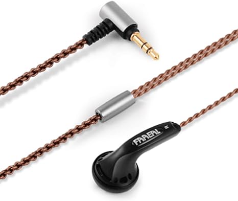 Wired music Handsfree,HD Bass Driven Audio,HiFi Lightweight Wired in Ear Earbud Handsfree ,Noise Isolating Ear Buds,3.5mm Tangle-Free Wired Handsfree(without mic Black)