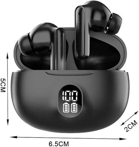 Wireless Earbuds, Bluetooth Headphones 30H Playtime Ear Buds with LED Power Display, IPX7 Waterproof Bluetooth 5.3 Earphones in-Ear Earbuds USB C Charging for Smart Phone