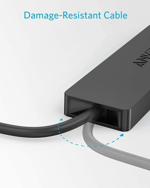 4-Port USB 3.0 Hub, Ultra-Slim Data USB Hub with 2 ft Extended Cable (Charging Not Supported), for MacBook, Mac Pro, Mac Mini, iMac, Surface Pro, XPS, PC, Flash Drive, Mobile HDD