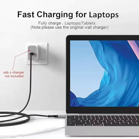 B&B Solutions USB-C to USB-C 60W 3A Fast Charger Cable, 480Mbps Speed for Apple iPhone 15, iPad, Samsung Galaxy, Tablets, Laptops, 3.3 (1 Meter) Foot