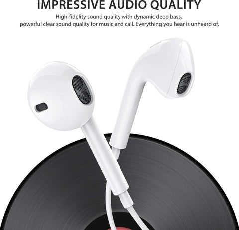 Lightning In-ear Headphones For IPhone14,13,12,11,7,8 Plus, XS, With Lightning Connector, IPhone Wired Earbuds, Built-in Remote Control To Control Music, Calls, And Volume