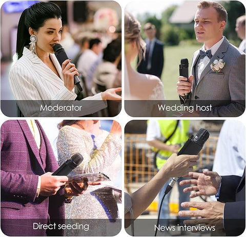 Handheld Microphone Elastic Sleeve - Attach TX660/TX650 and Handheld Mic (Shure SM58, Behringer XM8500) for Clearer Audio for Weddings,Toasts,Interviews and DJ Hosting