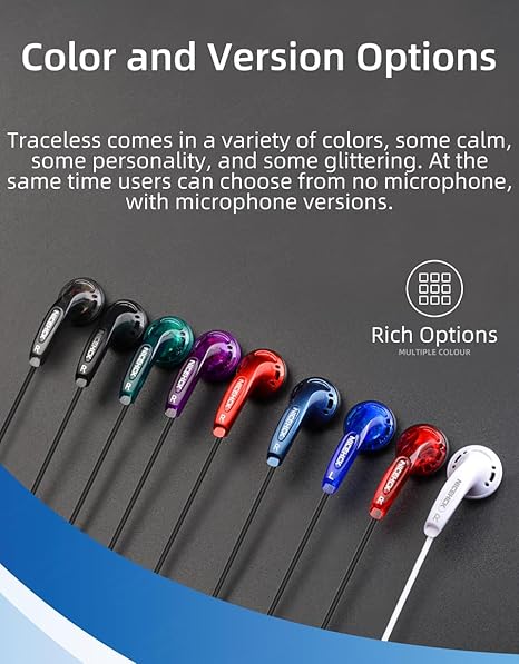 Yuandao 3.5mm Jack Wired Handsfree, HiFi Sound Audiophile Handsfree, 5 Year Warranty, Bass Stereo Wire in-Ear Handsfree for iPhone, Android, PC, MacBook, Laptop, Tablet, Gaming