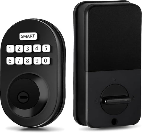 Keyless Deadbolt with Electronic Keypad, Smart Door Lock, Anti-Peek Password Entry