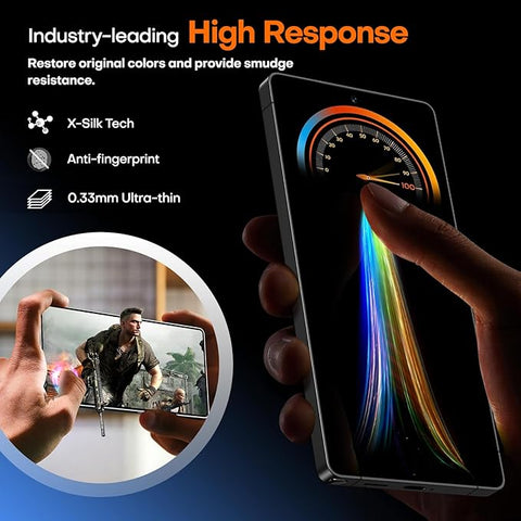LϟK 2 Pack for Samsung Galaxy S25 Ultra Screen Protector Tempered Glass, [Auto Dust Removal] Full Coverage Mil-Grade Shatterproof Film for S25 Ultra 6.9'', 0 Bubble