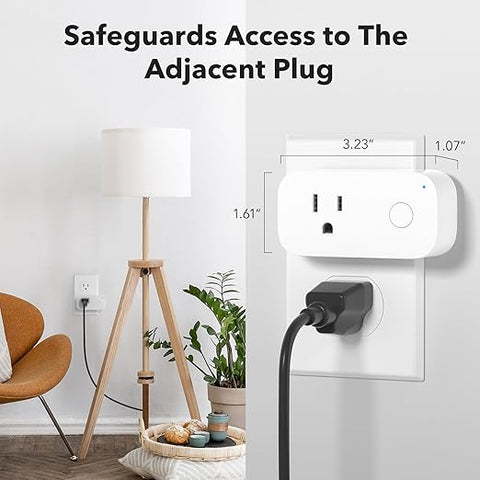 Bluetooth Smart Plug, Smart Outlet Work with Bluetooth Directly, Remote Control by App, No Hub Required, 2 Pack