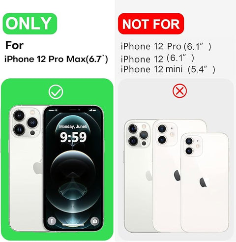 Compatible with iPhone 12 Pro Max Case | Thickening Liquid Silicone | Anti-Scratch Microfiber Lining | Full-Body Duty Heavy Protection Case for iPhone 12 Pro Max Women Girls, Light Blue