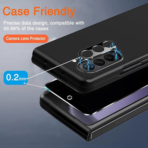 2 Pack Privacy Screen Protector for Samsung Galaxy Z Fold 6 [Phone Case Friendly], Inside Anti-Spy Film with 2 Pack Front Tempered Glass + Camera Lens Protector Accessories