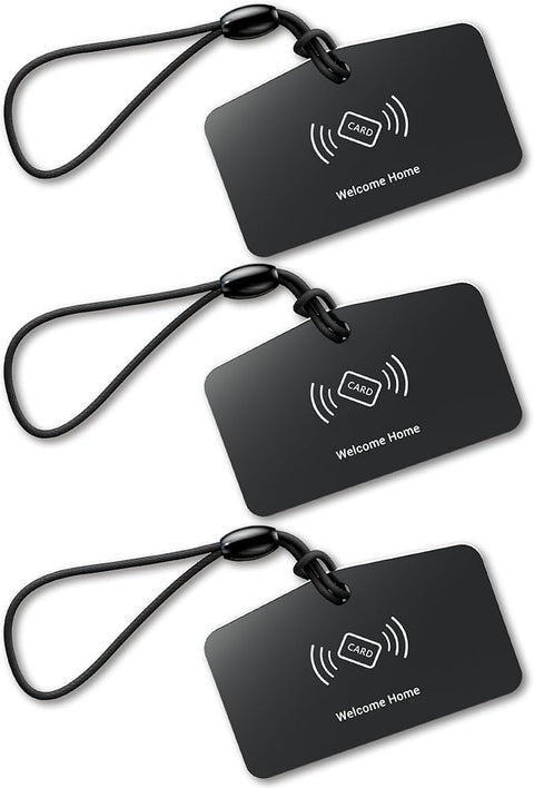 VK01 IC Cards for Smart Lock, 13.56MHz RFID Cards Key Fobs for Keyless Entry Door Lock, Smart Deadbolt Key Compatible to Multiple Apps (3 Pack)