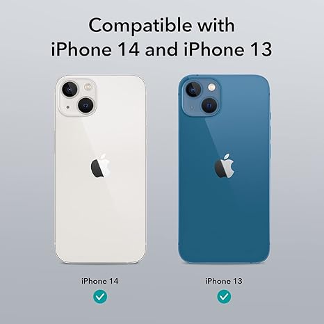 iPhone 14/iPhone 13 Case, Compatible with MagSafe, Classic Hybrid Magnetic Mobile Phone Case iPhone 14/13 Case, Military Standard, Drop Protection, Clear