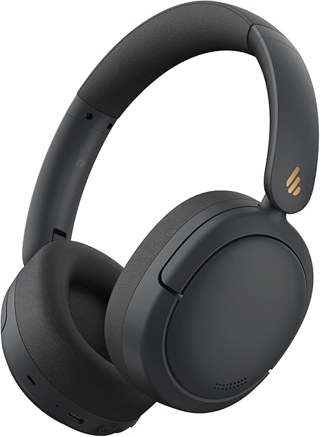 W800BT Pro Hybrid Active Noise Cancelling Headphones - Hi-Res Audio - AI Call Noise Cancellation - 45H Playtime - Fast Charging - Foldable - Wireless Over-Ear Bluetooth 5.4 Headphones - Black