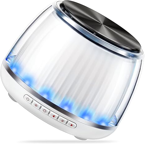 Bluetooth Speaker with 360° Rotation and RGB Lights – Dual Speakers for Music & Display, 2600mAh Battery, Portable Bluetooth Speaker 5.2, Button Controls, USB-C Charging, Multifunctional Use