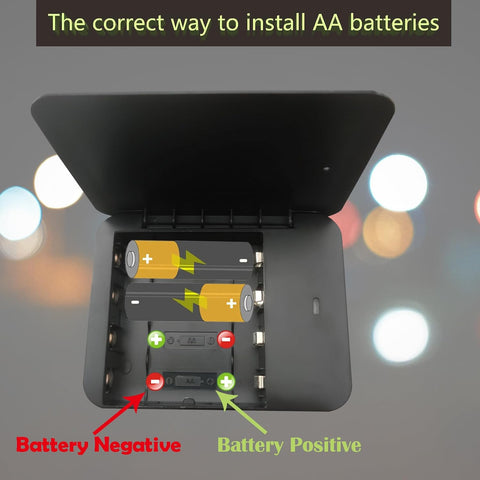 Battery Operated Phone Charger Emergency|USB Battery Powered Power Bank Portable 4 AA Batteries Powered Outlet (Black)