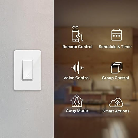 Smart Wi-Fi Light (Light Switch, 1-Pole)