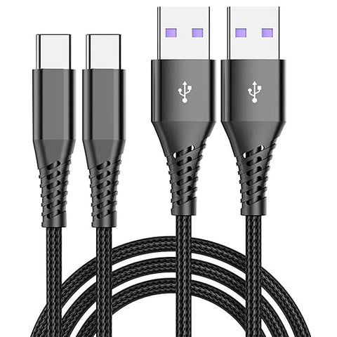 6FT USB A to USB C 2-Pack Data Cables-Reliable Connection and Fast Charging Solution