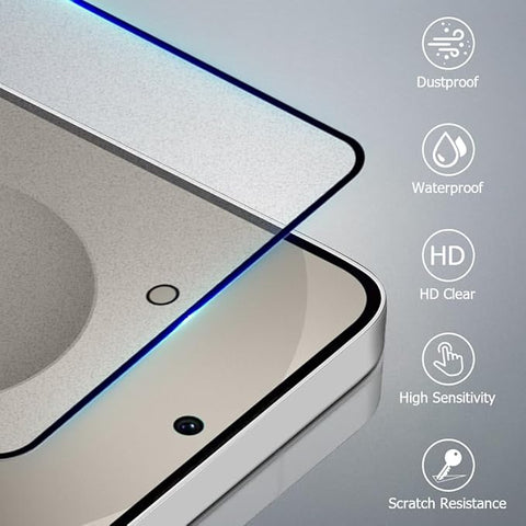 2 Pack Galaxy S25 Ultra Matte Screen Protector, ,9H Tempered Glass,Anti-Glare,Anti-Scratch,Smooth and Responsive Absolute, No Bubbles,High Definition, Fingerprint Unlock, With Installation Frame