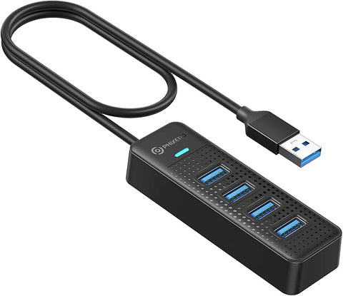 USB 3.2 Gen1 Hub(Compact Version), USB A 4-Port Splitter for Laptop, Desktop PC and More 5Y Warranty(1.6ft)