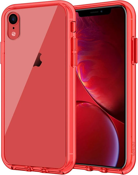 Case for iPhone XR 6.1-Inch, Non-Yellowing Shockproof Phone Bumper Cover, Anti-Scratch Clear Back (Clear)