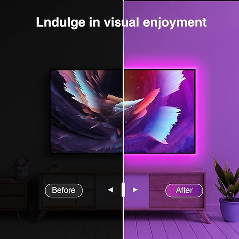 SL1 TV LED Backlight, Smart WiFi Strip Light Compatible with Alexa and Google Home, App Control, Music Sync 16 Million Rgb Red Green Blue 9.2Ft ST1-B