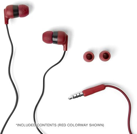 Ink’d+ Wired Handsfree with 3.5mm Plug, Noise Isolating Fit, Built-In Handsfree Call and Track Control, Ear Gel Sizes Included for Custom Fit, Convenient for Travel - Black