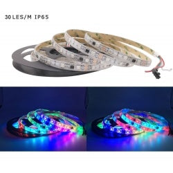 DC12V 1M 5M SMD 5050 RGB White Waterproof 300 LED Flexible  Tape Strip Light -smartlight