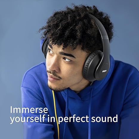 Wireless Bluetooth Headphones, 65H Playtime, 6 EQ Sound Modes, HiFi Stereo Over Ear Headphones with Microphone, Foldable Lightweight Bluetooth 5.3 Headphone for Travel/Office/Cellphone/PC
