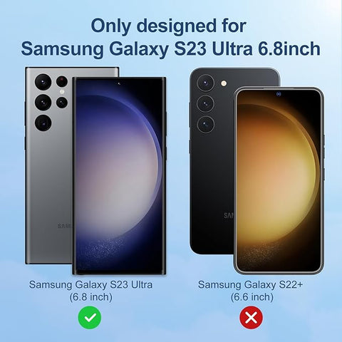 3 Pack for Samsung Galaxy S23 ultra Screen Protector [Not Glass] [Support Fingerprint Unlock] Touch Sensitive, Anti-Scratch 3D Curved Max Coverage Screen Protector for Samsung Galaxy S23 Ultra