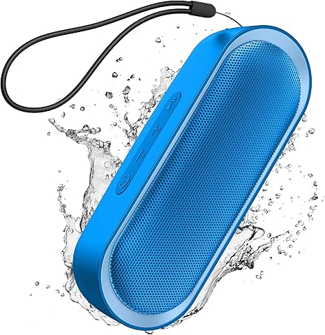 Bluetooth Speakers, Waterproof Portable Speakers with TWS, 24 Playtime, Stereo Sound, Wireless for Home Shower Pool Beach Outdoor