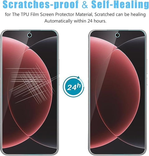 (2+2 Pack) for Xiaomi 15 Ultra Flexible Screen Protector and Camera Lens Protecto, Anti-Scratch 3D Touch Case Friendly