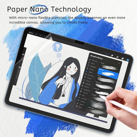 2 Pack Paperfeel Screen Protector Compatible with iPad A16 11th / 10th Generation (2025/2022) & iPad Air 11 M3 2025 / M2 2024, Crafted for Natural Writing, Less Reflection, Easy Installation