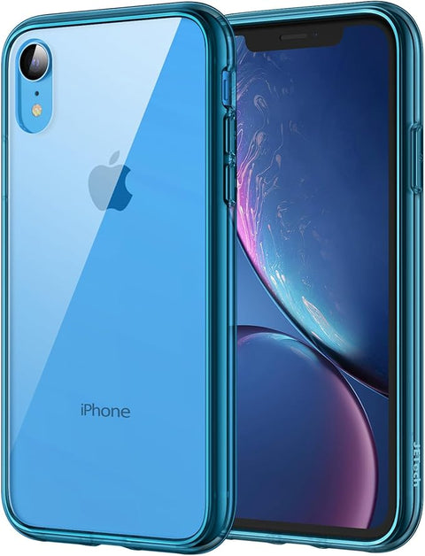 Case for iPhone XR 6.1-Inch, Non-Yellowing Shockproof Phone Bumper Cover, Anti-Scratch Clear Back (Clear)