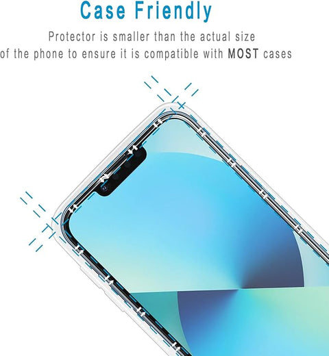 Screen Protector for iPhone 13, iPhone 13 Pro 6.1 Inch Tempered Glass, Anti Scratch, Bubble Free