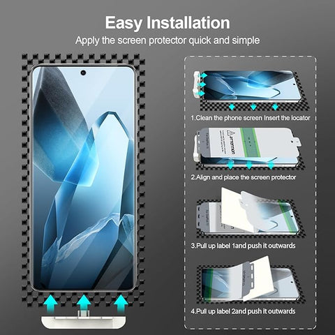 3 PACK Screen Protector for OnePlus 13 Flexible TPU Film [Support Fingerprint Touch] [HD Full Coverage] [Easy Installation] [Scratch Resistant]